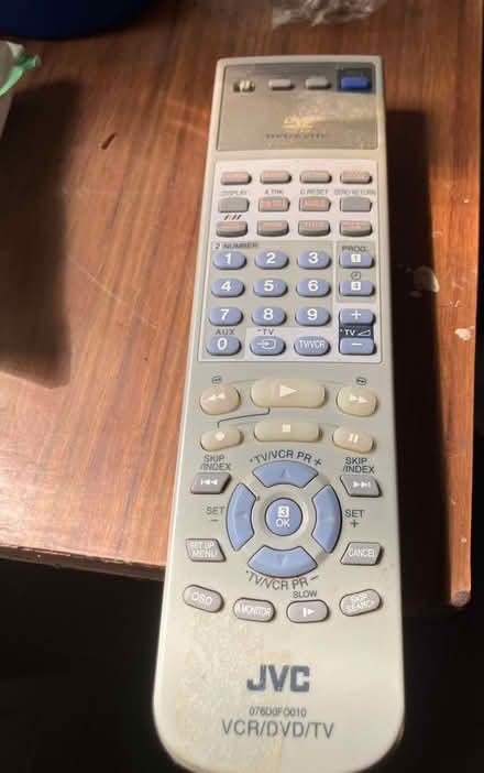 Photo of free JVC VCR/DVD/TV Remote control (Weston Park BA1) #1