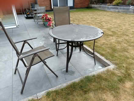 Photo of free Patio Table with 2 chairs (Letchworth (South) SG6) #1