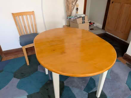 Photo of free Small extending dining table & 2 chairs (Ruddington NG11) #1