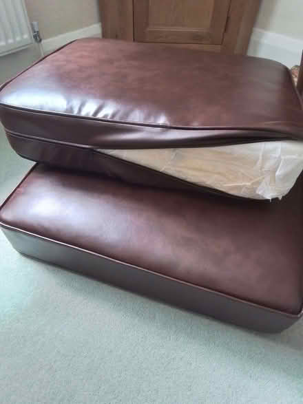 Photo of free 2 new leather seats (Heald Green SK8) #1