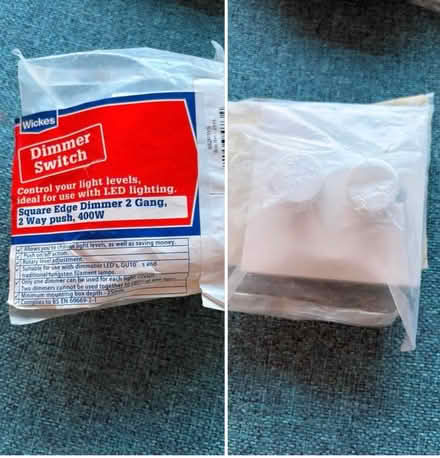 Photo of free Double dimmer light switch (Waterlooville PO8) #1