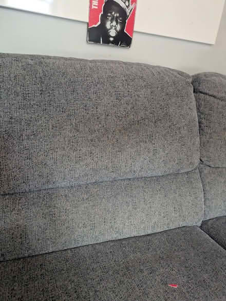Photo of free Grey manual recliner sofa (Maesycwmmer CF82) #2