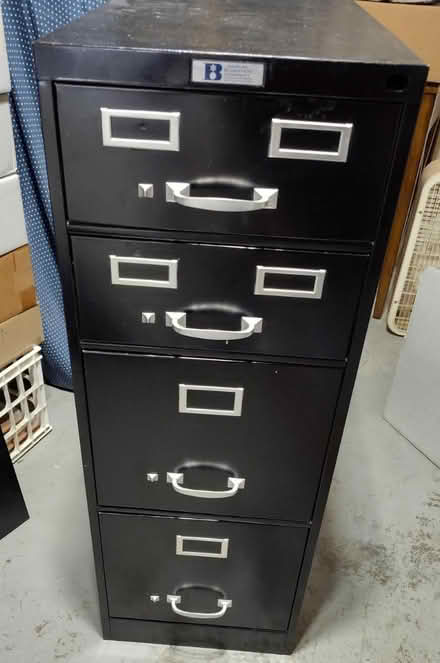 Photo of free 4 drawer Bluestein filing cabinet (Saugus) #1