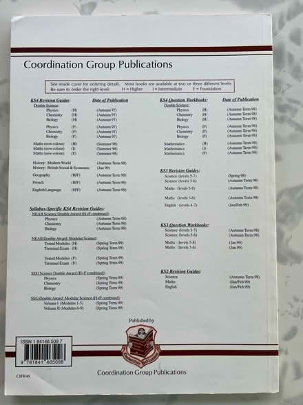 Photo of free GCSE Chemistry Workbook (Westbrook WA5) #2