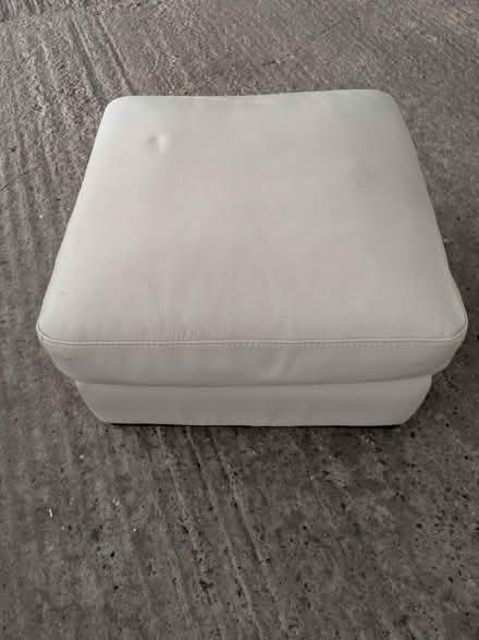Photo of free Pleather Footstool (Ulverley Green B92) #1