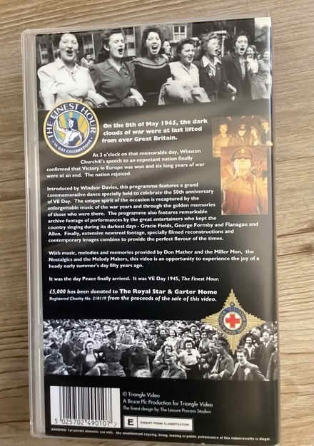 Photo of free VE Day VHS Tape (Bromborough CH62) #2