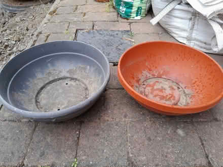 Photo of free Plastic garden bowl planters (Widdrington, Morpeth NE61) #2