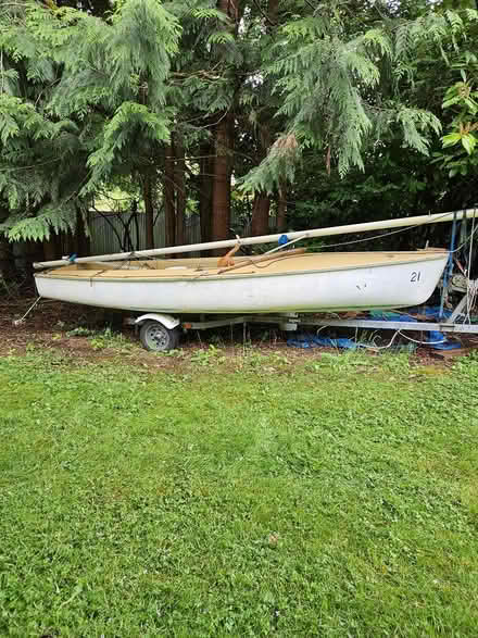 Photo of free Sail boat and trailer (Center) #1