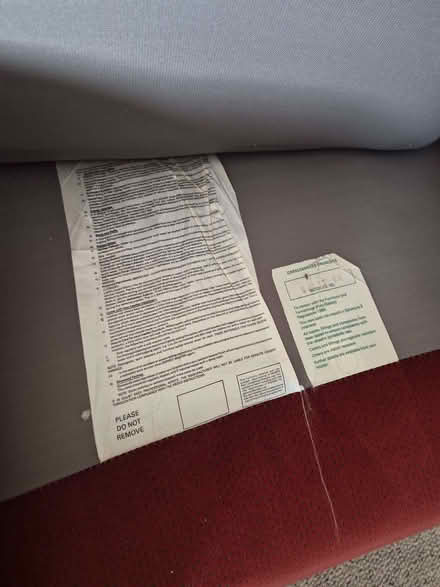 Photo of free Deep red sofa (Fulham Palace Rd W6) #2