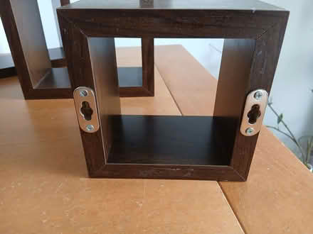 Photo of free 3 Wooden Cube Shelves (South Ashford TN23) #2