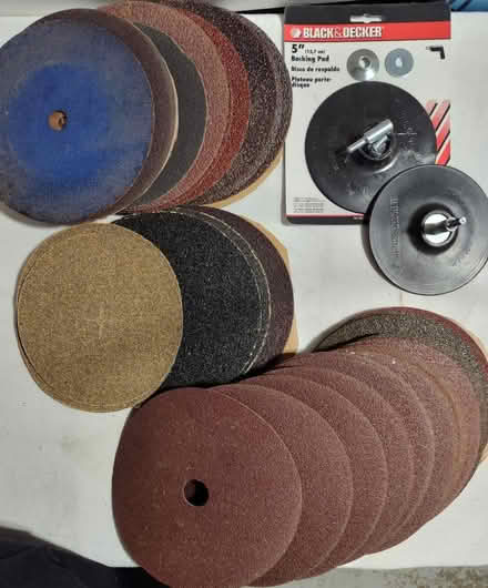 Photo of free Sandpaper Discs and Backing Pads (Saugus) #1