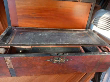 Photo of free Antique wooden writing box (Cashes Green GL5) #2