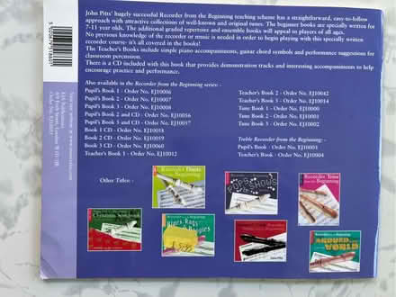 Photo of free Recorder for beginners with cd (Westbrook WA5) #2