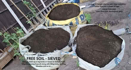 Photo of free sieved soil - grow, level, elevate, fill holes... (Hamstead B43) #2