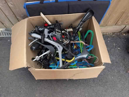 Photo of free Box of coat hangers (Wingerworth S42) #1
