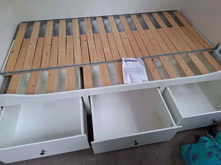 Photo of free Single bed then Pull out king size bed frame with draws (Enfield EN1) #3