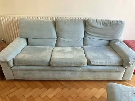 Photo of free 3 and 2 seater sofas with footstool (W5) #2