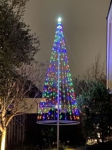 Photo of free Flagpole Holiday Lights #1