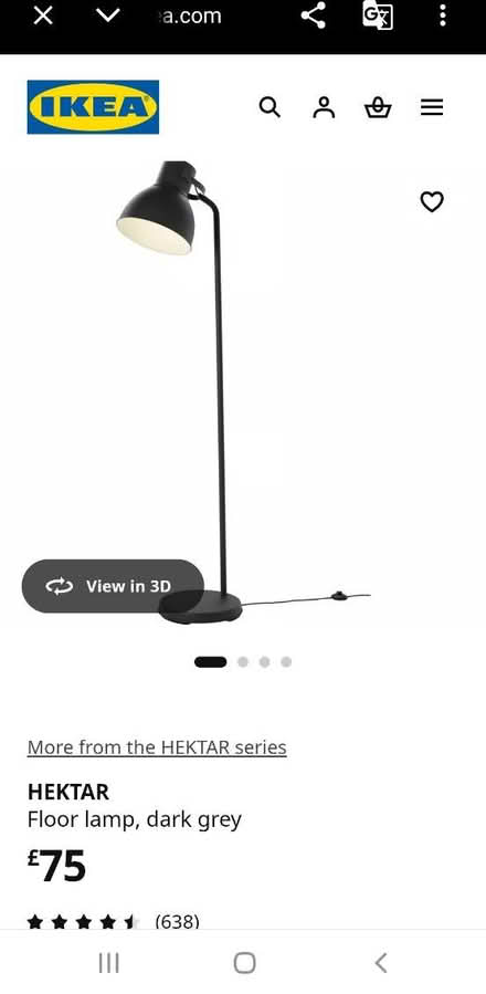 Photo of free IKEA floor lamp (Stockport, SK2) #2