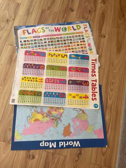Photo of free posters,times tables/flag/world map (Oxford OX2) #1