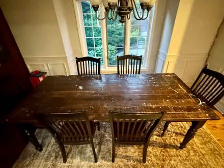 Photo of free Solid Wood Farmhouse Dining Table (Highway 9 and Third Line) #4