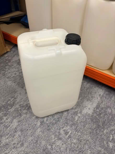 Photo of free 9 x large jerry cans (water storage etc) (Canary Wharf E14) #1