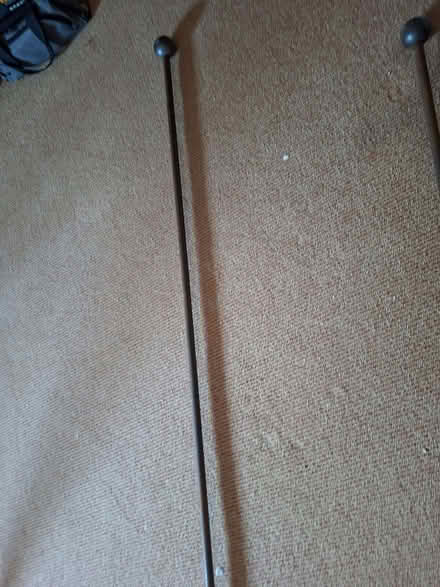 Photo of free Heavy metal curtain pole eith screw in ball ends (Morland CA10) #3