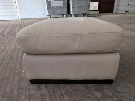 Photo of free Pleather Footstool (Ulverley Green B92) #2