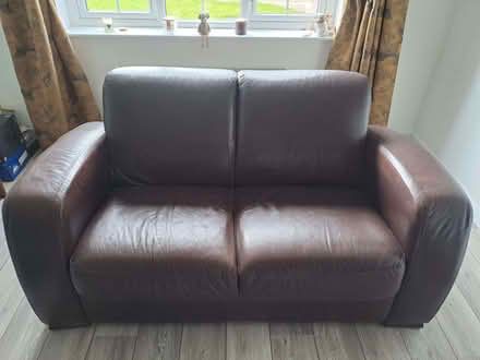 Photo of free 2 seater Leather sofa (West Lothian EH52) #1