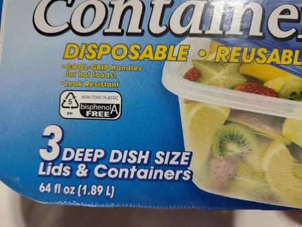 Photo of free NEW** food storage containers (Saugus) #4