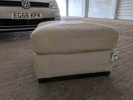 Photo of free Pleather Footstool (Ulverley Green B92) #3