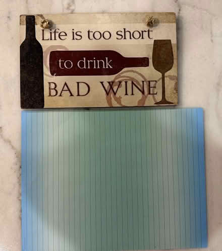 Photo of free Wine Theme Wall Sign #14 (Wayne) #1