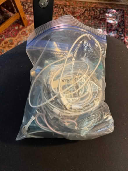 Photo of free Bag of USB-A to Lightning cables (Metuchen NJ) #1
