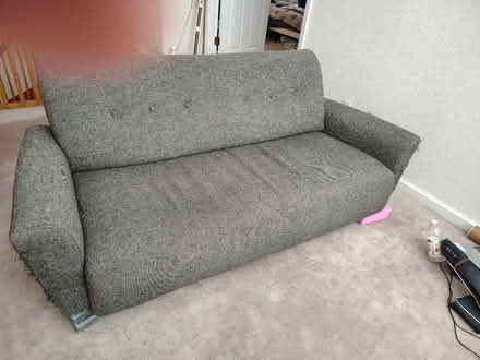 Photo of free 72" wide loveseat (Cupertino City Hall) #1