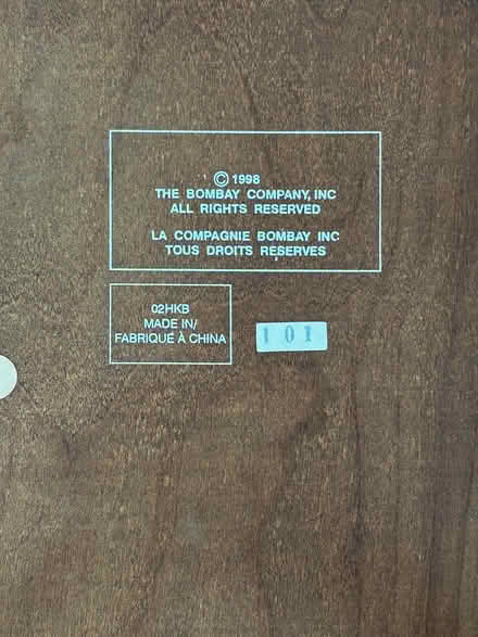 Photo of free 3 Bombay Company Nesting Tables (Cranbury area of Norwalk, CT) #4