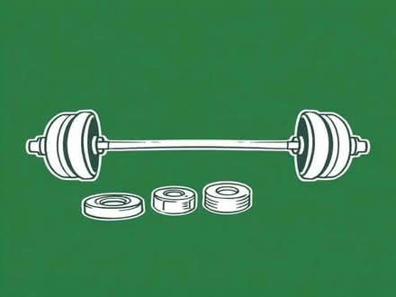 Photo of free barbell and weights (Old Basing RG24) #1