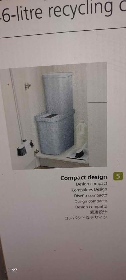 Photo of free 46 litre recycling bin set (Horsham RH12) #4
