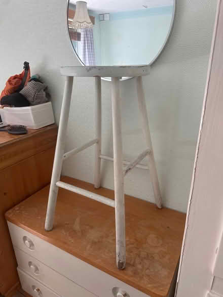Photo of free Tall wooden stool (Wadsley S6 4) #1