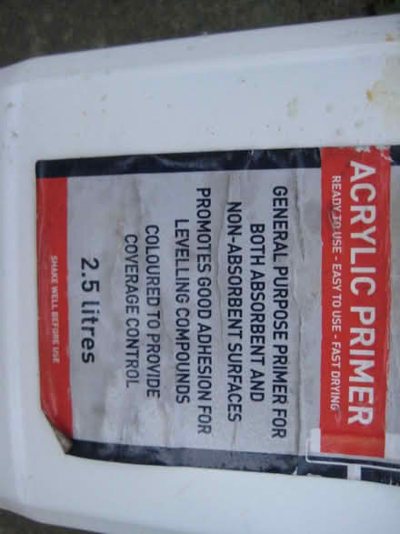 Photo of free Acrylic Primer for floor screed (Ruddington NG11) #2