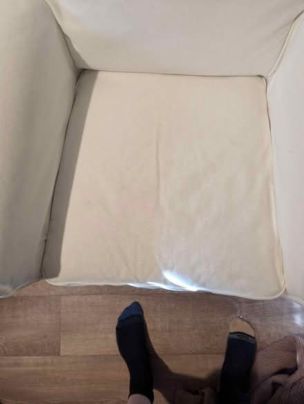 Photo of free Cream Armchair with Removable Cover (Thatcham, West Berkshire) #3