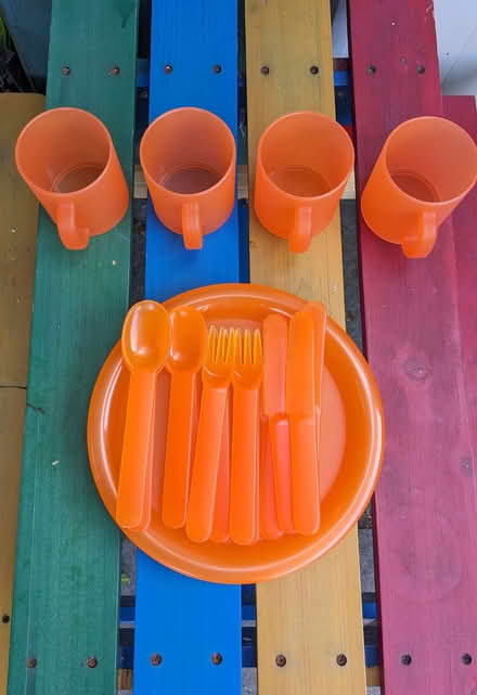 Photo of free Set of Plastic Plates, Cups & Cutlery. (Lipson PL4) #2