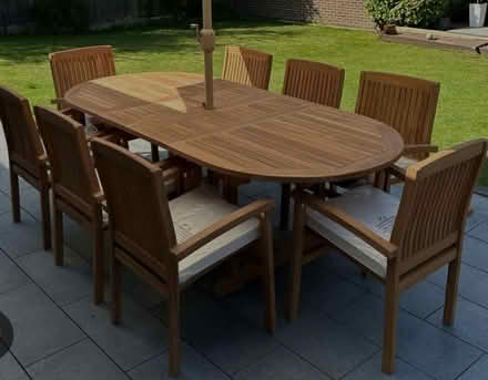 Photo of Wood garden table or bench (Croydon) #1