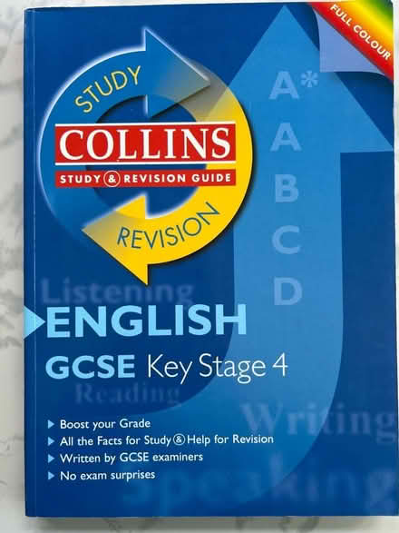 Photo of free Collins KS4 revision book for English (Westbrook WA5) #1