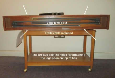 Photo of free Projection screen that collapses into a teak-effect box (New Marston OX3) #4