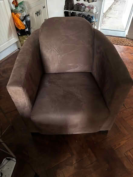 Photo of free Brown tub chair (Hale GU9) #1