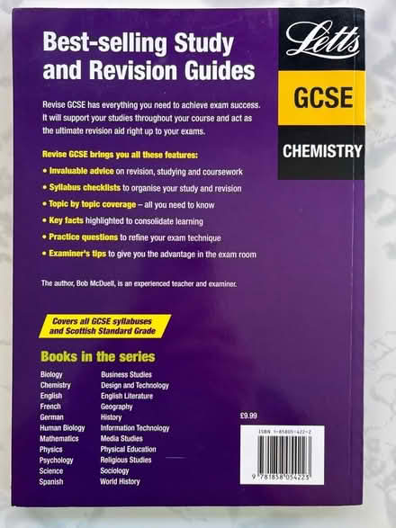 Photo of free GCSE chemistry revision book (Westbrook WA5) #2