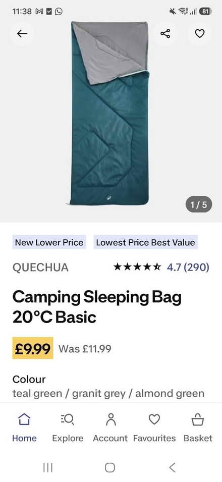 Photo of free Sleeping Bag (EH19, Bonnyrigg) #1