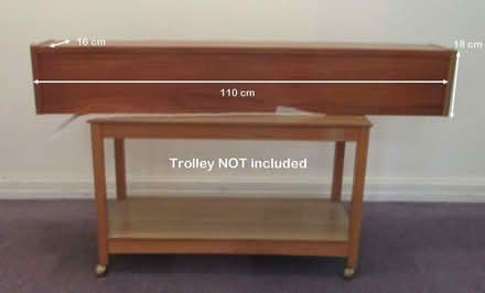 Photo of free Projection screen that collapses into a teak-effect box (New Marston OX3) #1