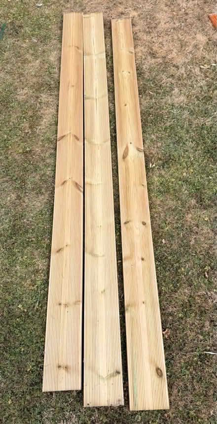 Photo of free Three decking planks c240cm x 15cm (Cold Norton CM3) #1