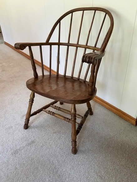 Photo of free Antique hardwood chair (Mississauga - Dixie/Bloor) #1